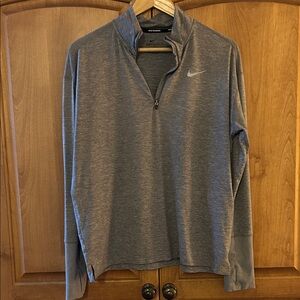 {Nike} 1/4 zip grey pullover